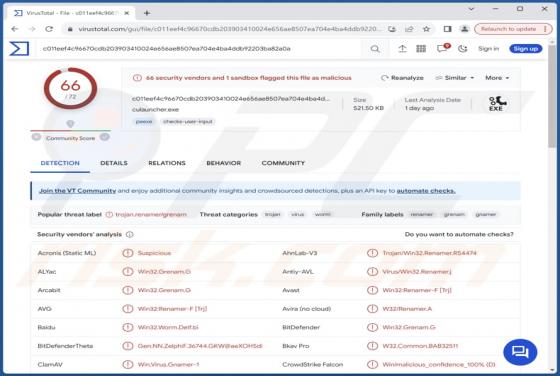 Win32/Grenam Malware