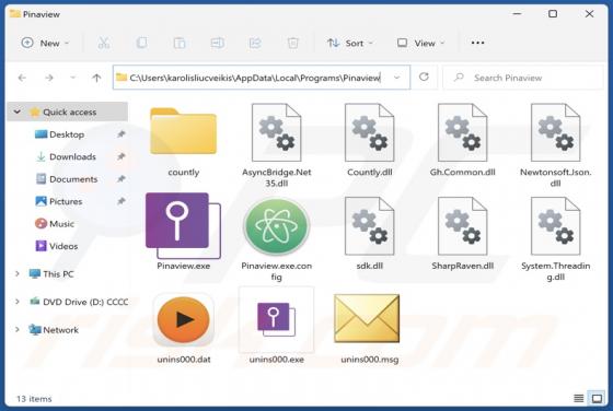 Pinaview Unwanted Application