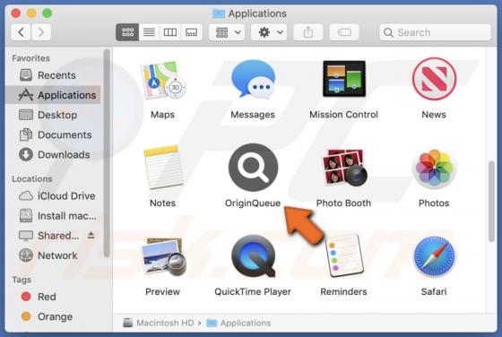 OriginQueue Adware (Mac)