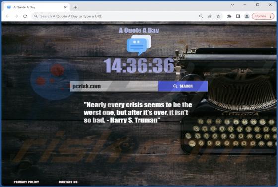 A Quote A Day Browser Hijacker