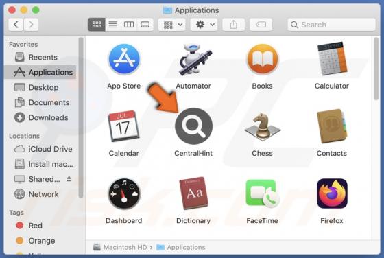 CentralHint Adware (Mac)