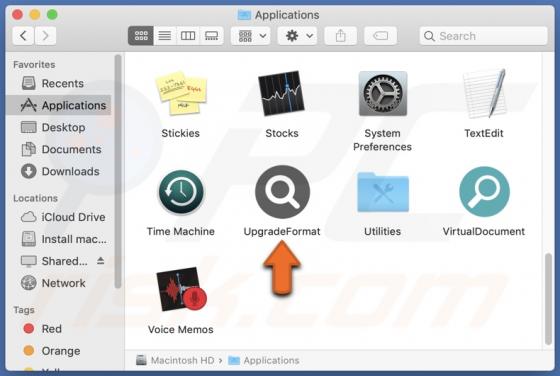 UpgradeFormat Adware (Mac)