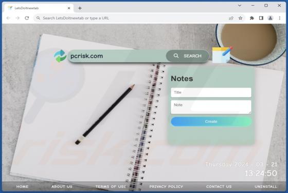 LetsDoItnewtab Browser Hijacker