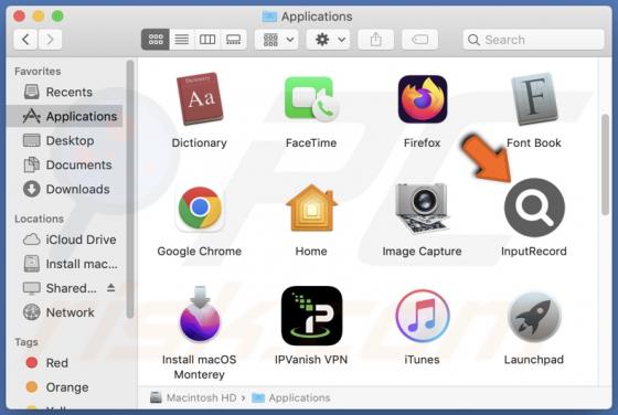 InputRecord Adware (Mac)