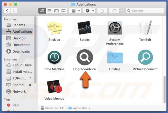 UpgradeAdvice Adware (Mac)