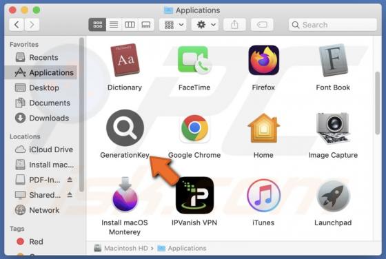 GenerationKey Adware (Mac)