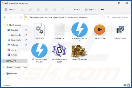 WS Screenshot Generator Unwanted Application