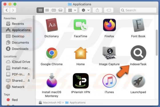 IndexerTask Adware (Mac)