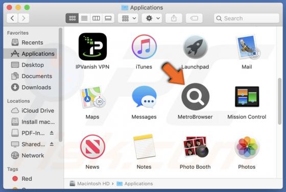 MetroBrowser Adware (Mac)