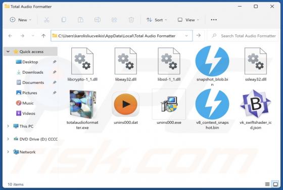 Total Audio Formatter Unwanted Application