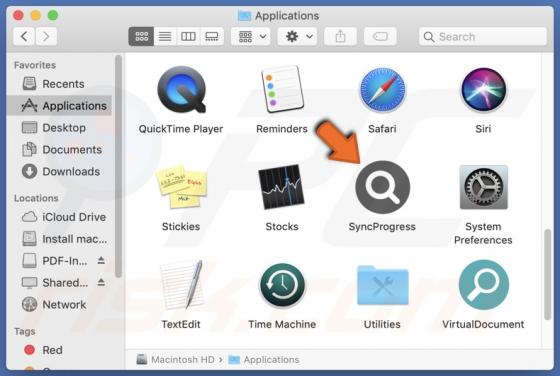 SyncProgress Adware (Mac)