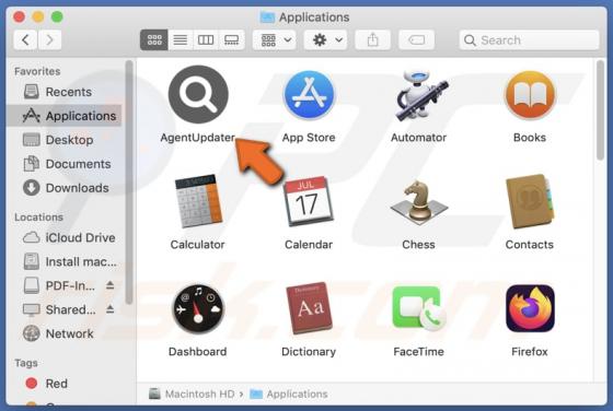 AgentUpdater Adware (Mac)