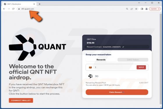 Quant (QNT) Airdrop Scam