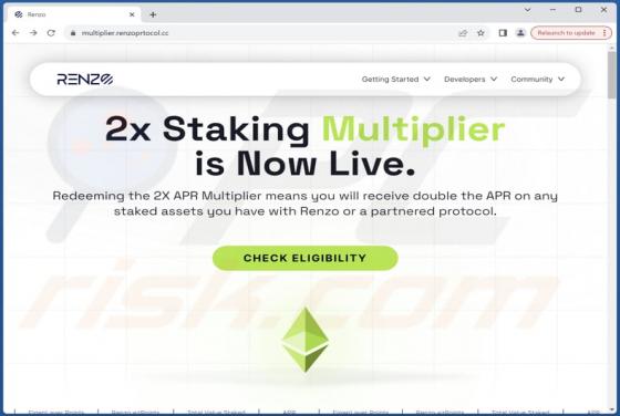 Renzo 2x Staking Multiplier Scam