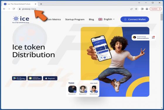 Ice Token Distribution Scam