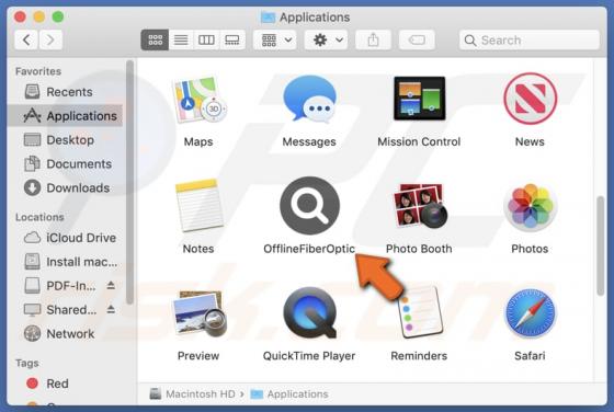 OfflineFiberOptic Adware (Mac)