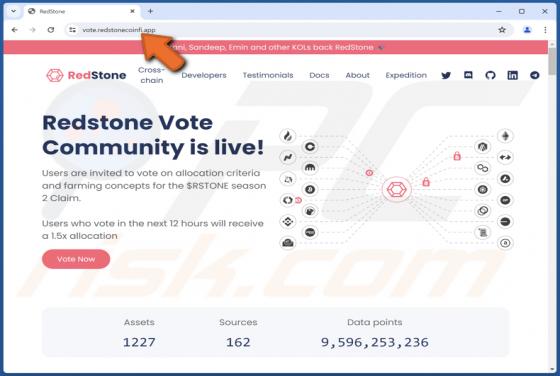 RedStone Community Vote Scam