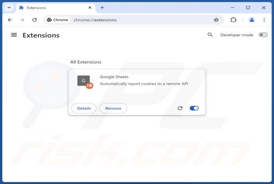 Fake Google Sheets Extension