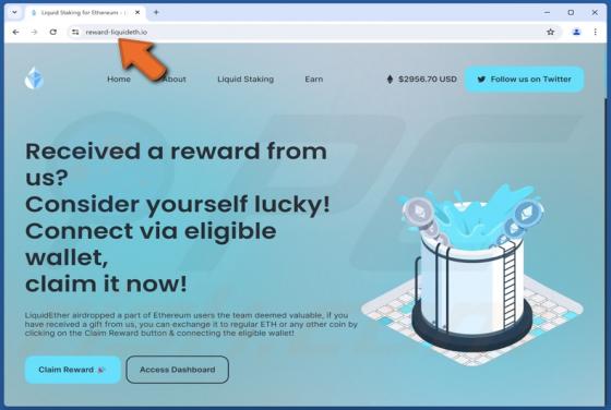 LiquidEther Airdrop Scam
