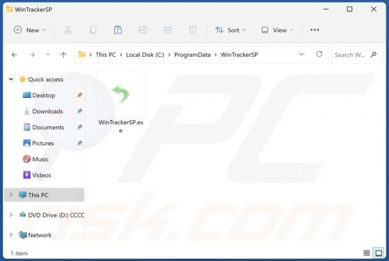 WinTrackerSP Unwanted Application