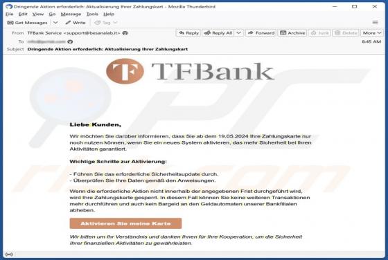 TFBank Email Scam