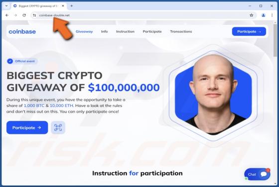 Coinbase Crypto Giveaway Scam