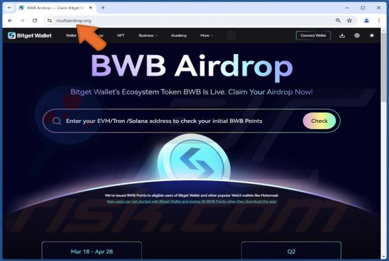 Bitget Wallet (BWB) Airdrop Scam