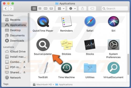 SourceUpdater Adware (Mac)