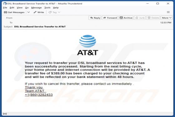 AT&T Email Scam