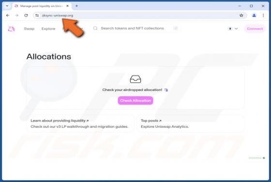Uniswap Allocation Scam