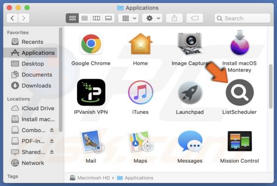 ListScheduler Adware (Mac)