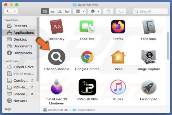 FractionConsole Adware (Mac)