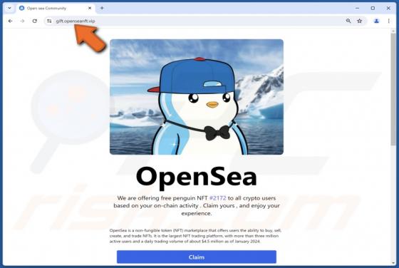 Free Penguin NFT Scam