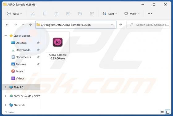 AERO Sample Unwanted Application