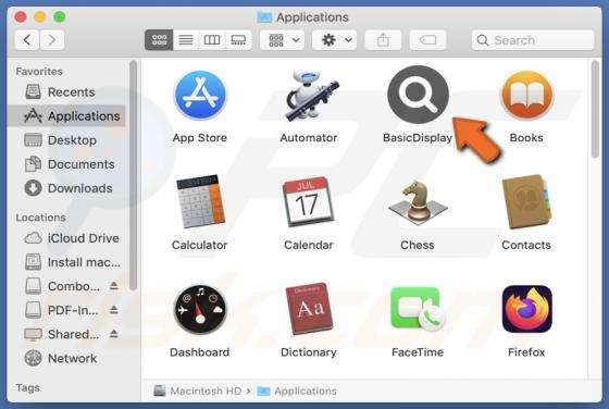 BasicDisplay Adware (Mac)