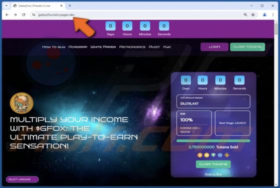 Claim $GFOX Tokens Scam