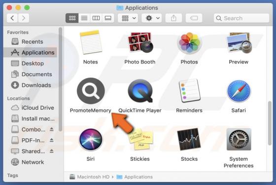 PromoteMemory Adware (Mac)