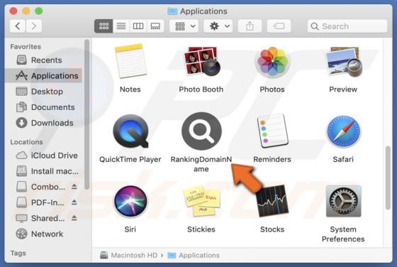 RankingDomainName Adware (Mac)
