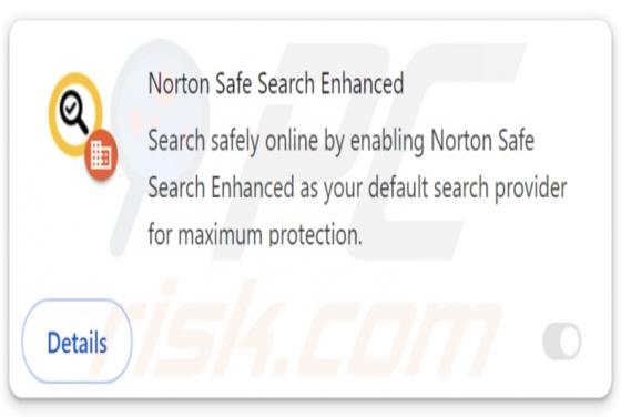 Fake Norton Safe Search Enhanced Extension