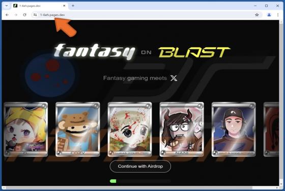 Fantasy On Blast Airdrop Scam