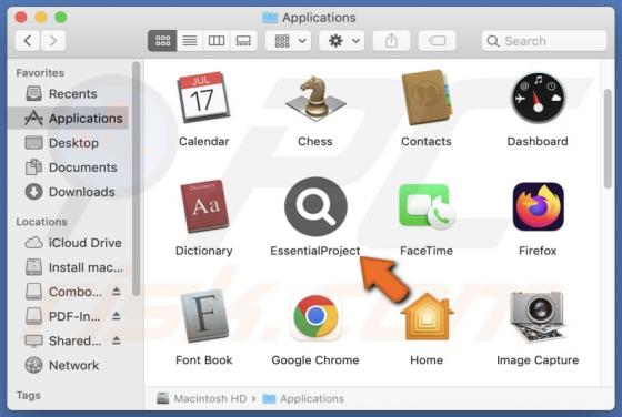EssentialProject Adware (Mac)