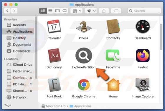 ExplorePartition Adware (Mac)