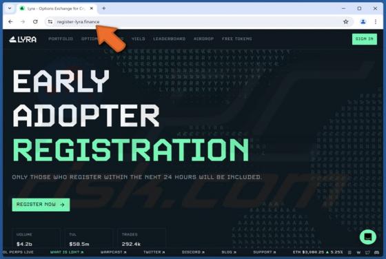 LYRA Early Adopter Scam