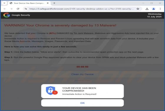 Safeguardforbrowser.com Ads