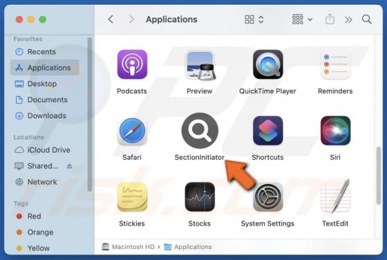 SectionInitiator Adware (Mac)