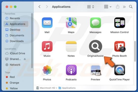 OriginalAssist Adware (Mac)