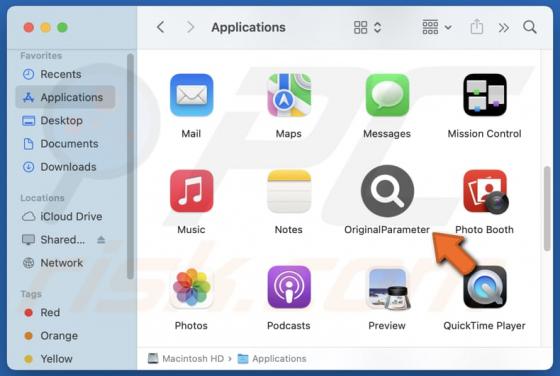 OriginalParameter Adware (Mac)