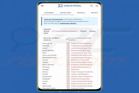 BadPack Malware (Android)
