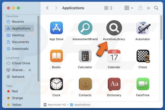AssistiveLibrary Adware (Mac)
