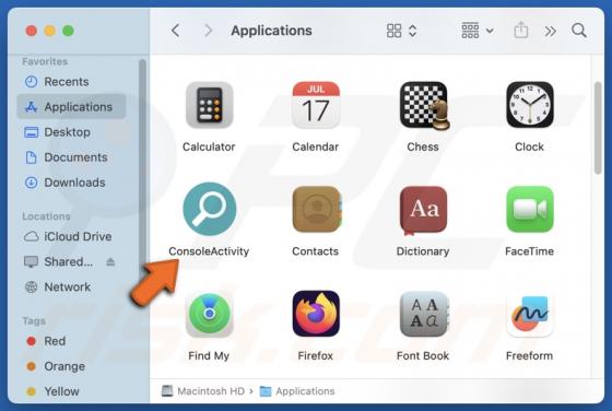ConsoleActivity Adware (Mac)